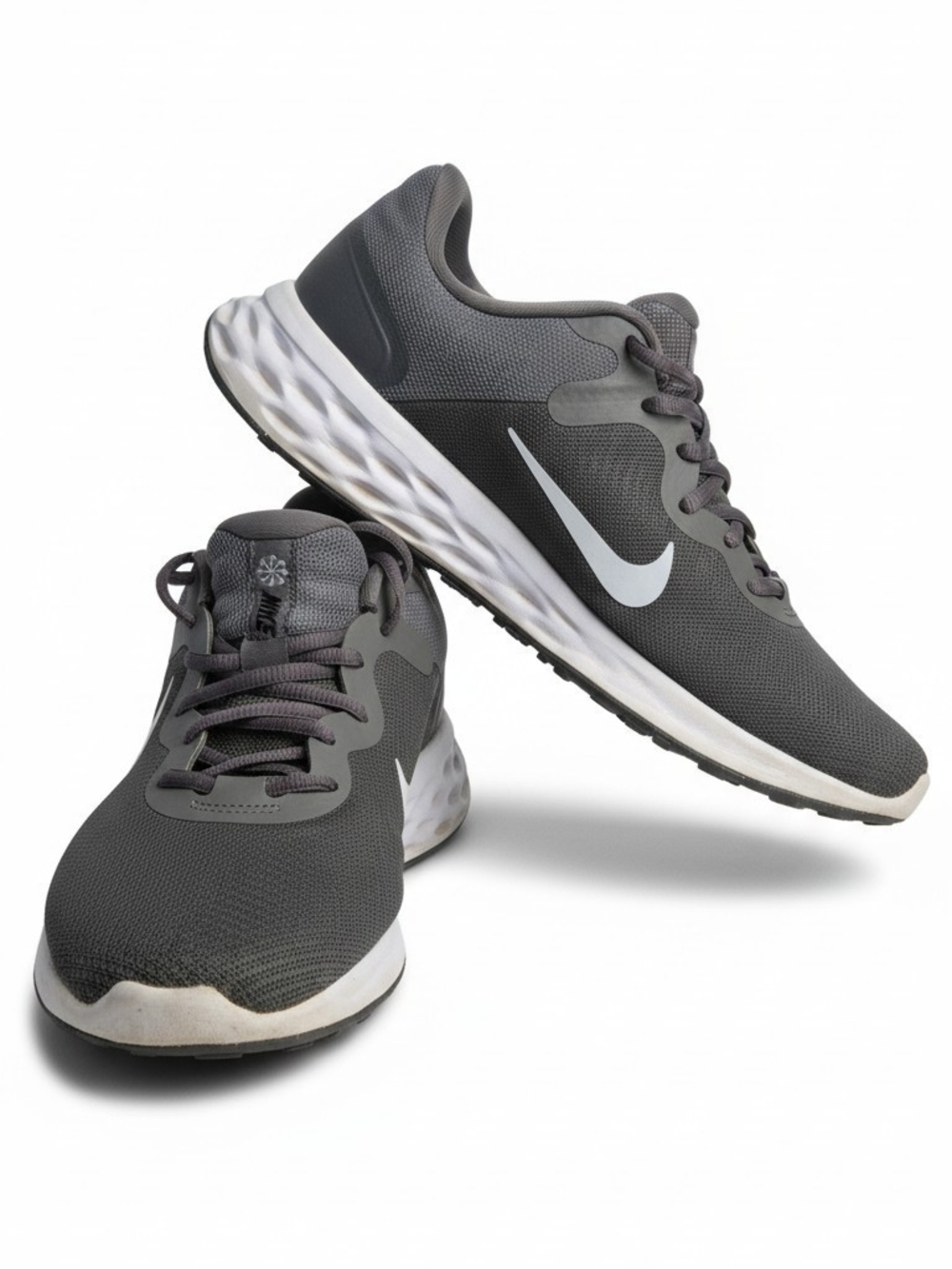 Nike Revolution 6 Men's Iron Grey Lace Up Low Top Sneakers US 12 DC3728-004